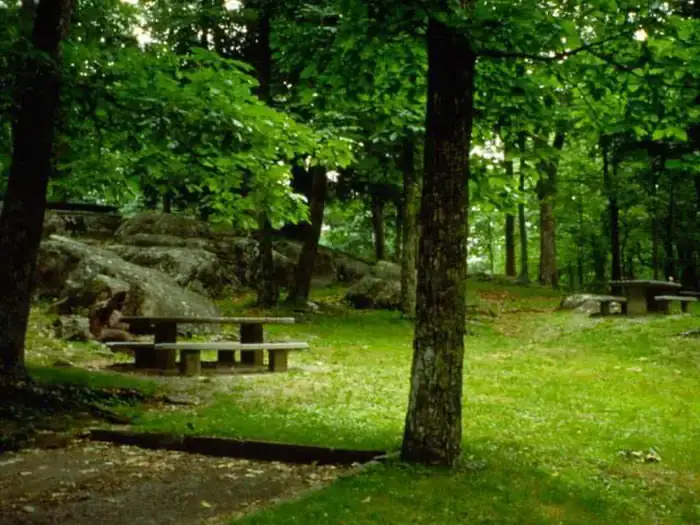 Camping near COE Philpott Lake Goose Point Park: Rocky Knob Campground — Blue Ridge Parkway, Woolwine, Virginia