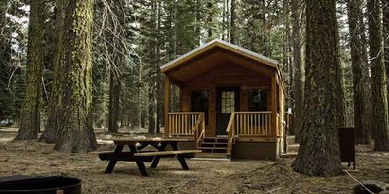 Camper submitted image from Manzanita Lake Camping Cabins — Lassen Volcanic National Park