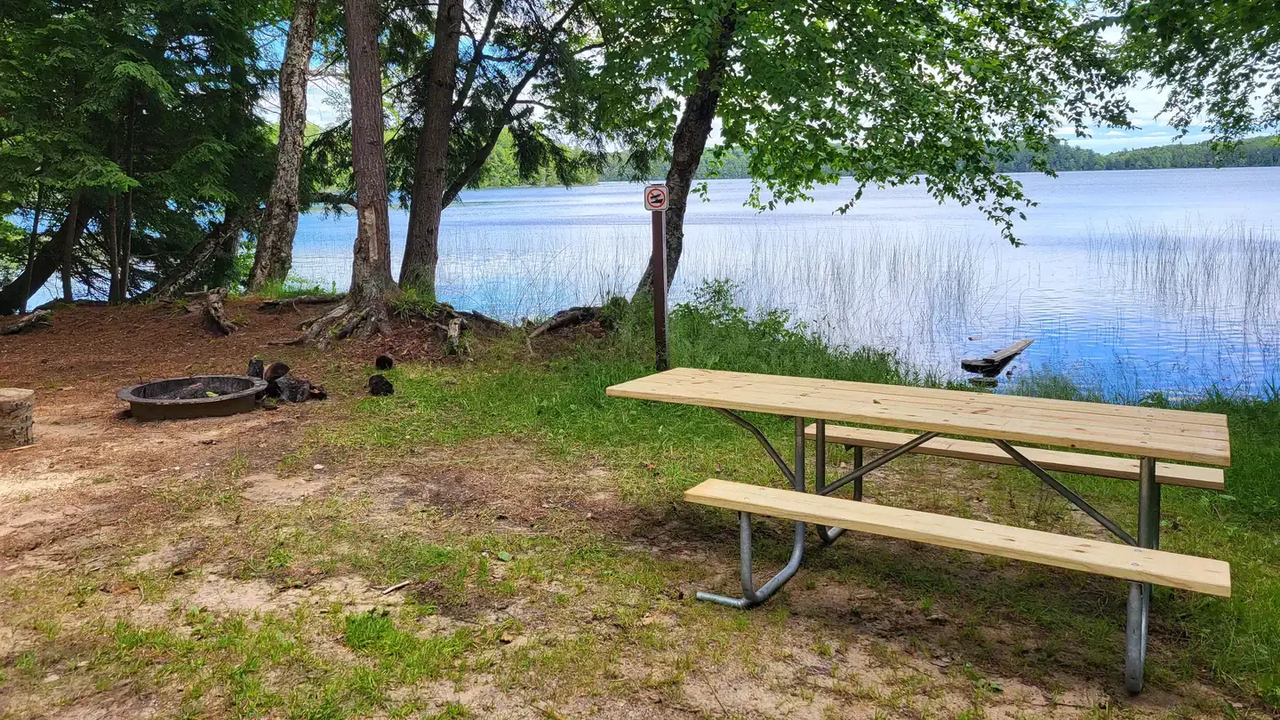 Camping near Triangle Lake Campsites — Hiawatha National Forest: Bass Lake Campsite — Hiawatha National Forest, Wetmore, Michigan