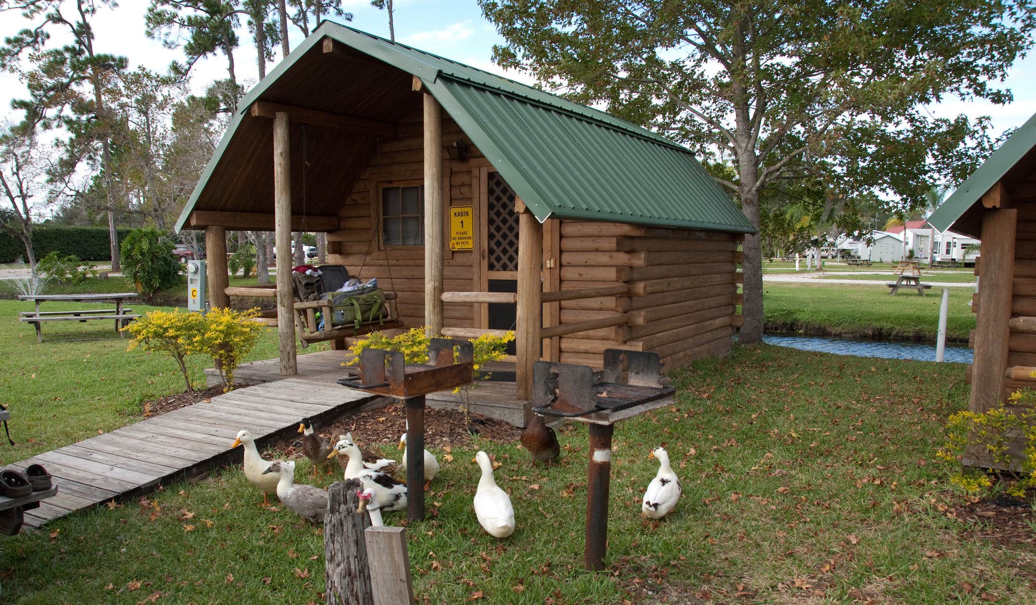Carla S.'s photo of glamping accommodations at Orlando Southwest KOA Holiday near Lutz, FL