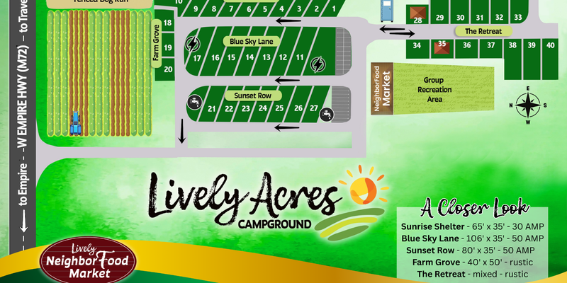 Camper submitted image from Lively Acres Campground