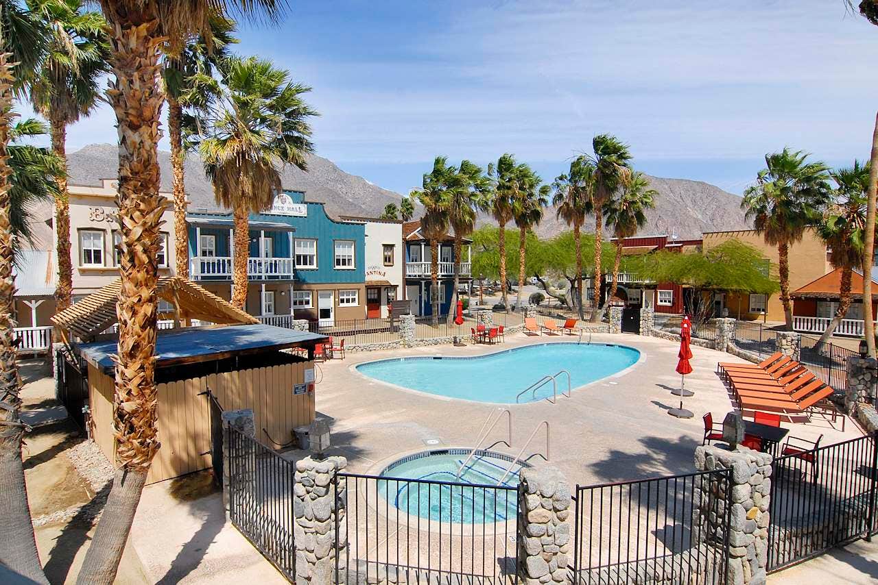 Camping near Yaqui Well Primitive Campground — Anza-Borrego Desert State Park: Palm Canyon Hotel & RV Resort, Borrego Springs, California