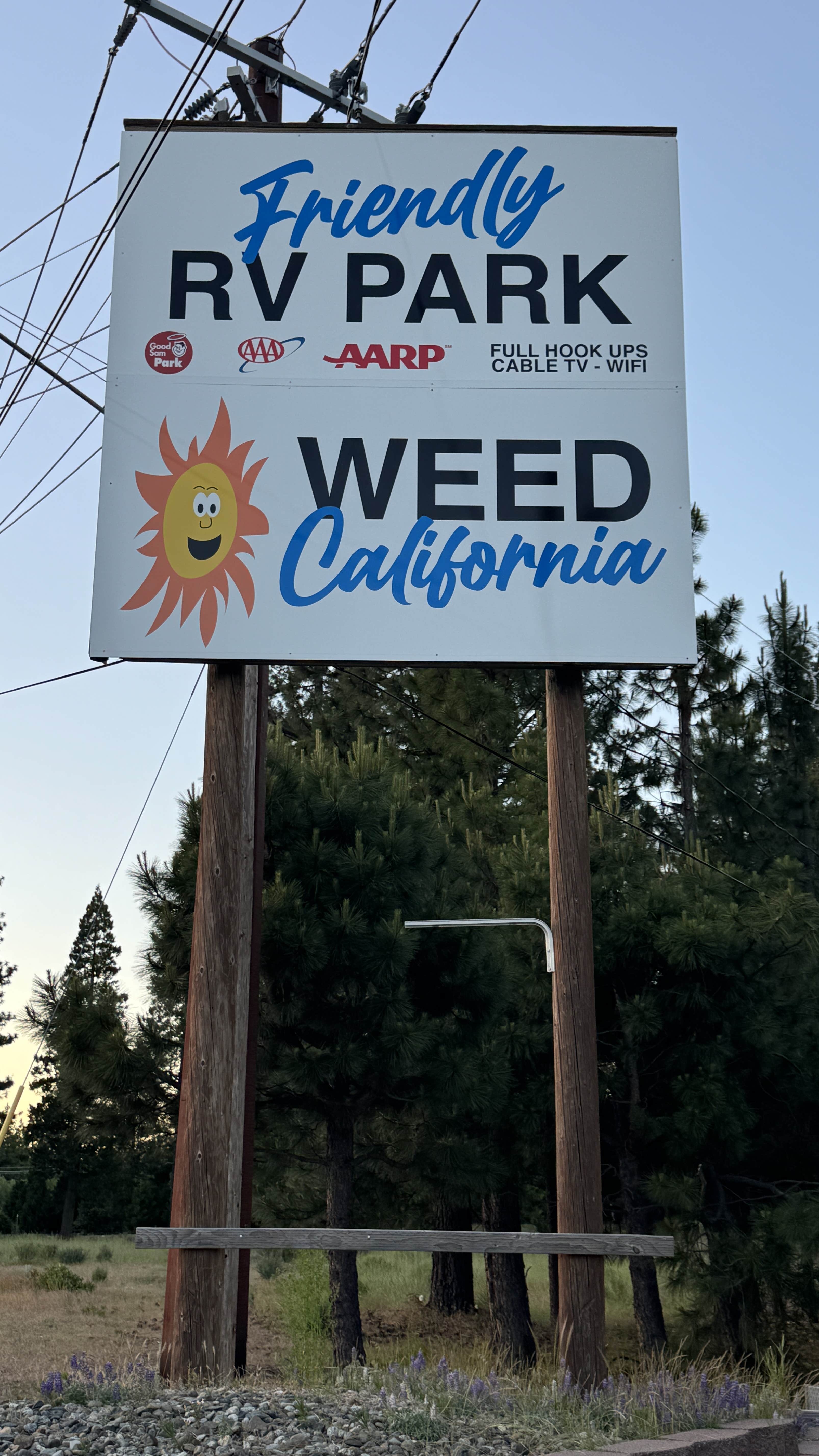 Camper-submitted photo at Friendly RV Park near Weed, CA