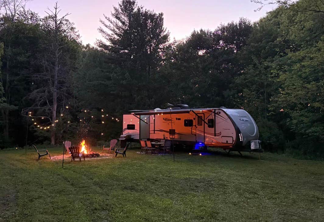 Camping near Coyote Hollow Park: Relaxing Camper Retreat Near Cooperstown, Laurens, New York