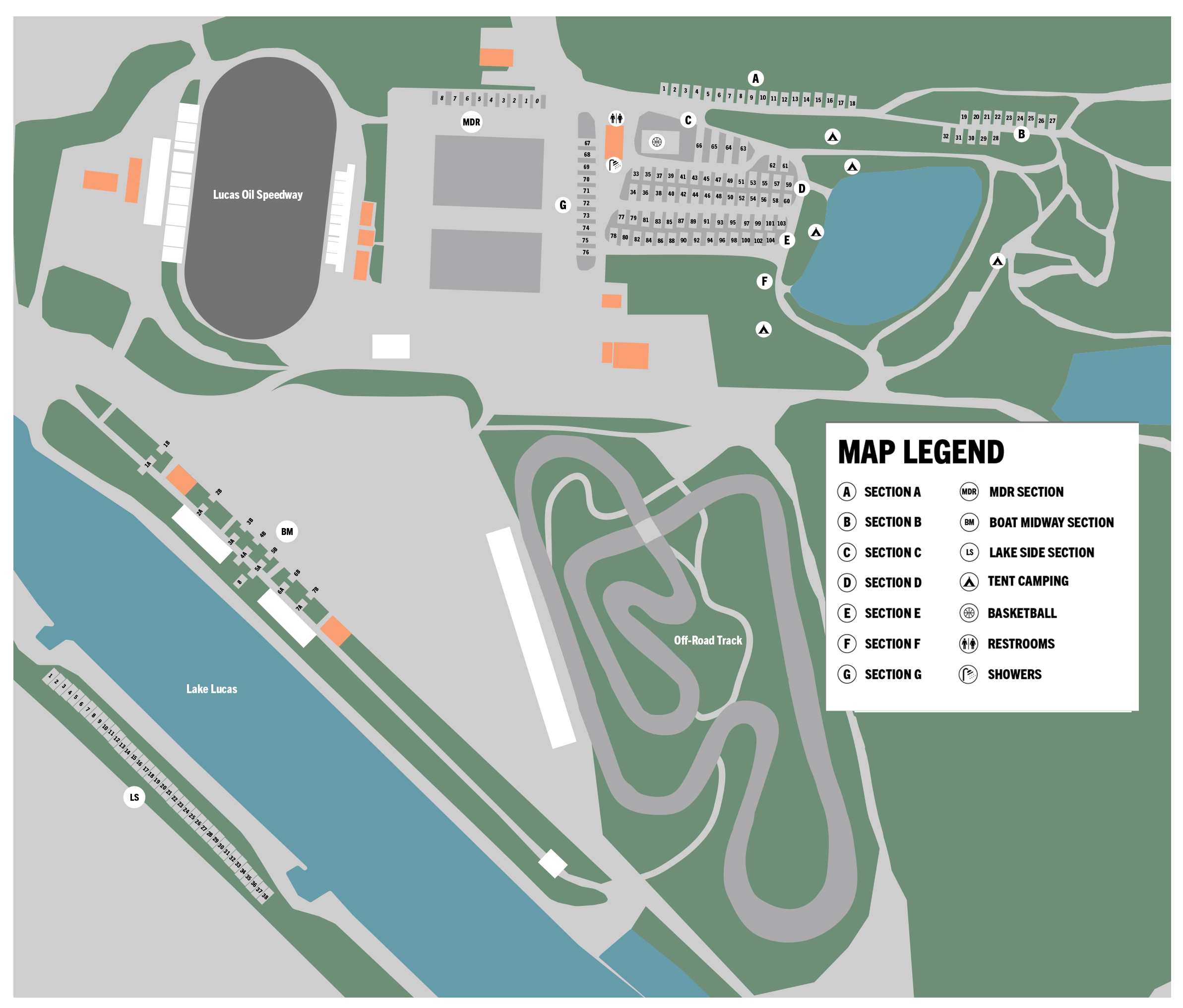 Camping near Damsite: Lucas Oil Speedway, Wheatland, Missouri