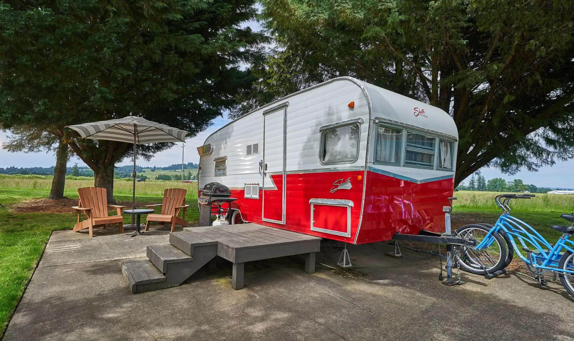 Camping near Tranquil Orchard and Wine Tours: The Vintages Trailer Resort, Dayton, Oregon