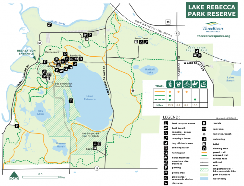 Camper-submitted photo at Lake Rebecca Park Reserve near Waite Park, MN