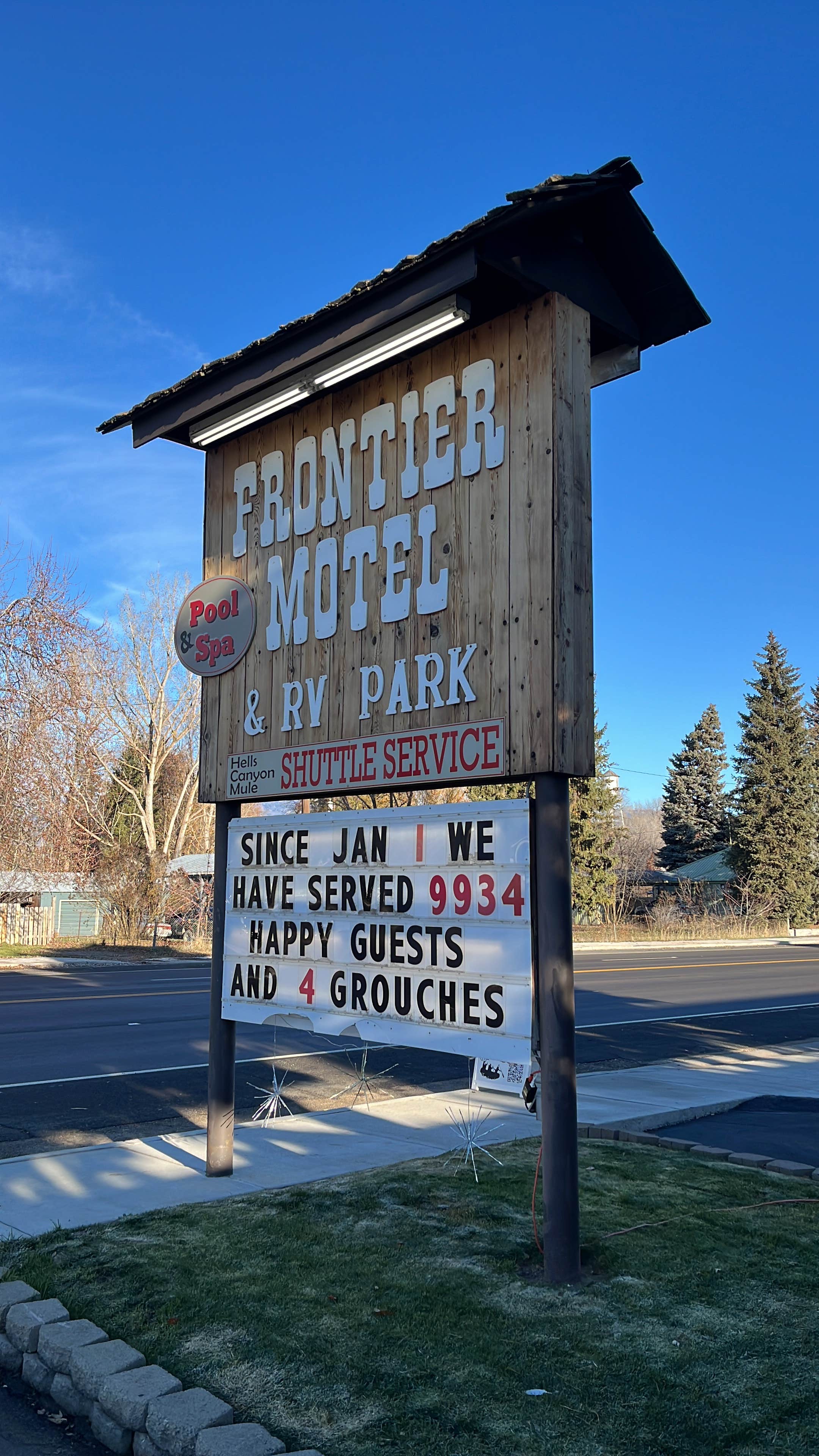 Camper-submitted photo at Frontier Motel & RV Park near Oxbow, OR