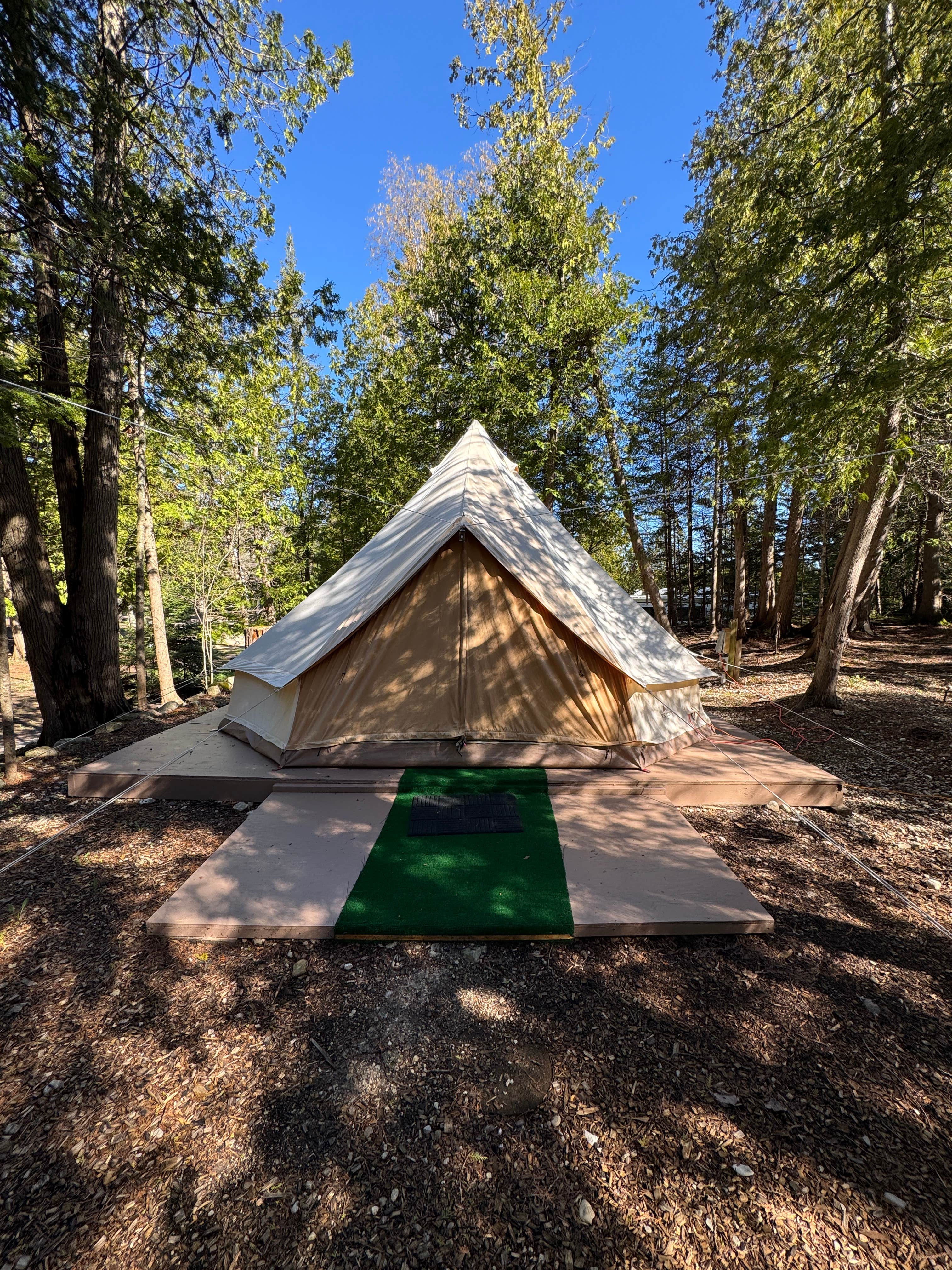 Camper-submitted photo at Tiki RV Park & Yurts near Cheboygan, MI