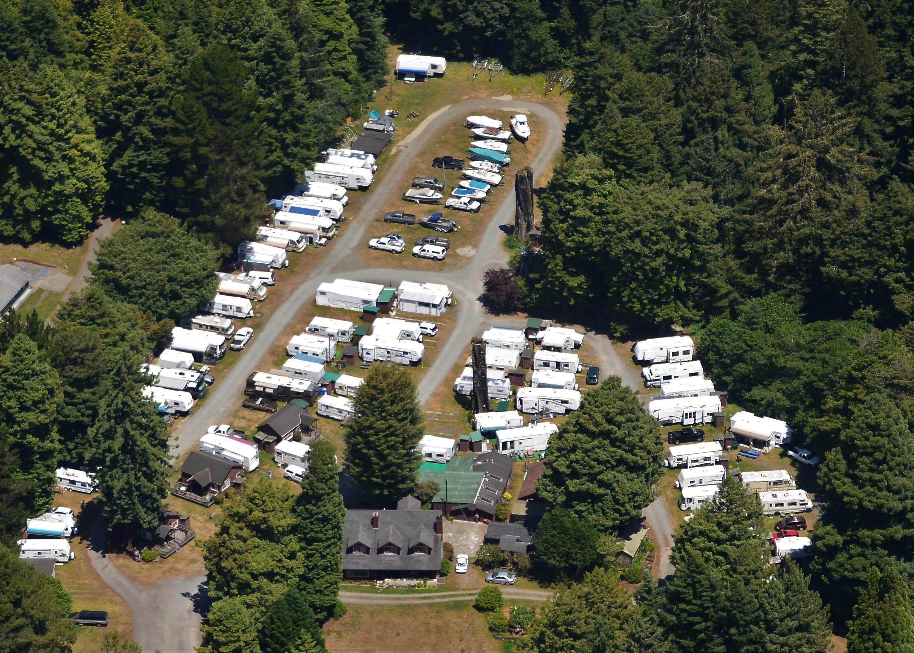 Camping near Emerald Forest Cabins & RV: Sylvan Harbor RV Camp & Cabins, Trinidad, California