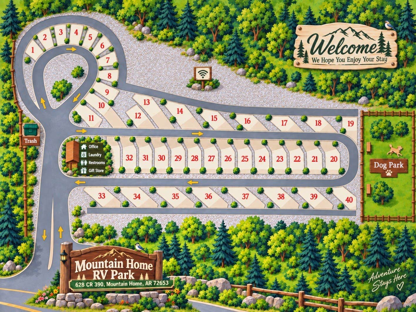 Camper-submitted photo at Mountain Home RV Park by Jimos near Cotter, AR