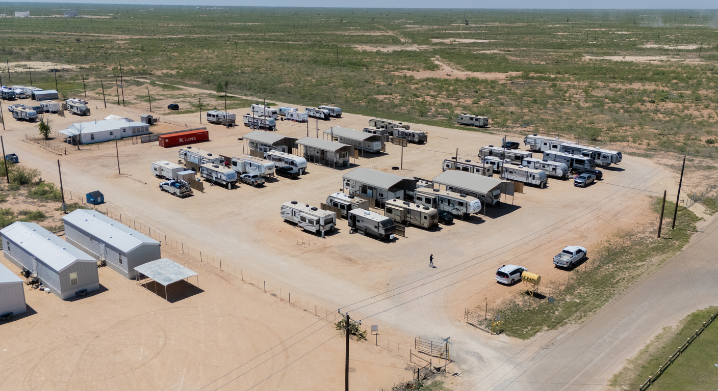Camping near Florey Park: Goldsmith RV Park & Housing, Gardendale, Texas