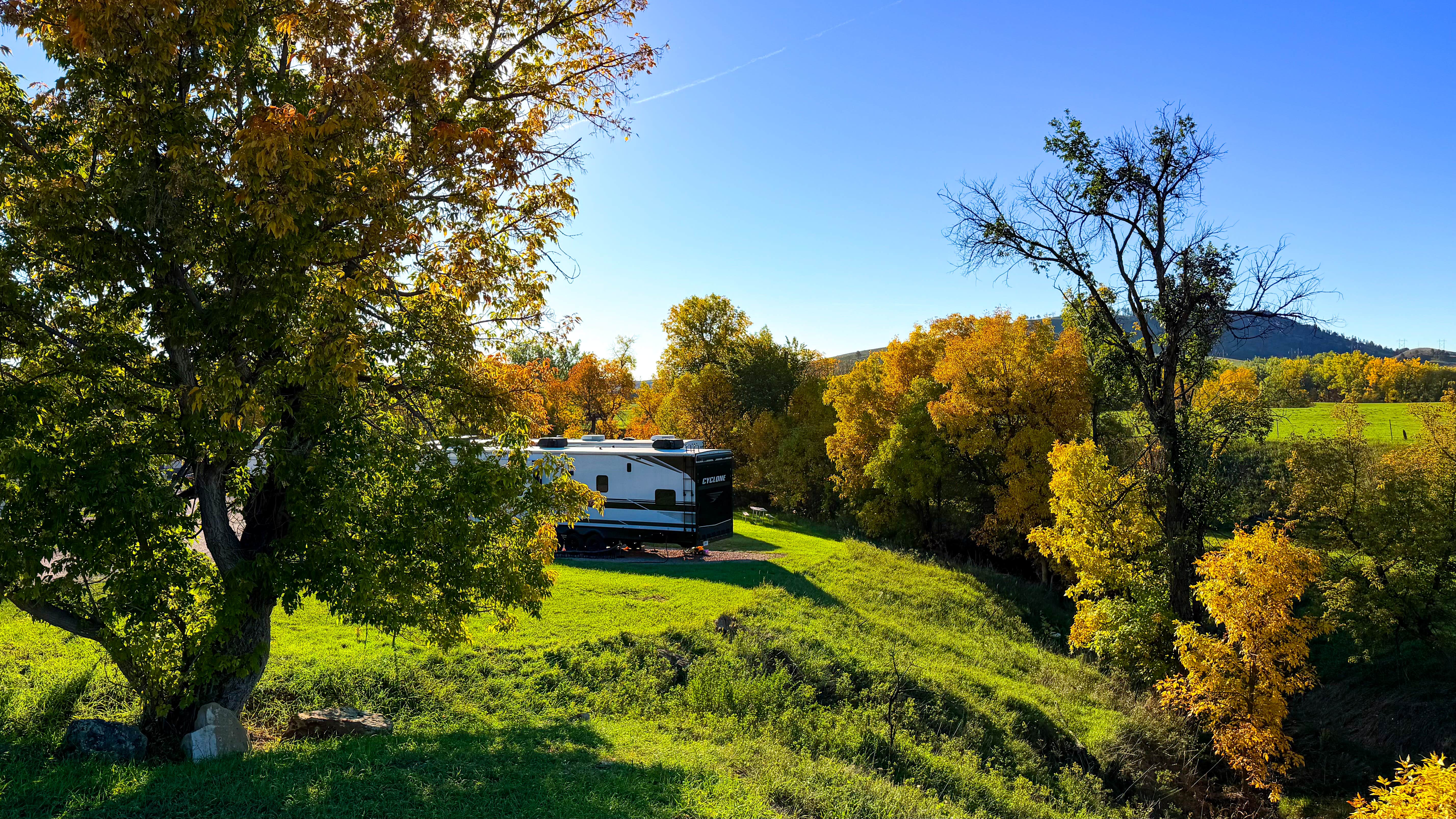 Camper-submitted photo at Black Hawk Creek RV Park & Cabins near Piedmont, SD