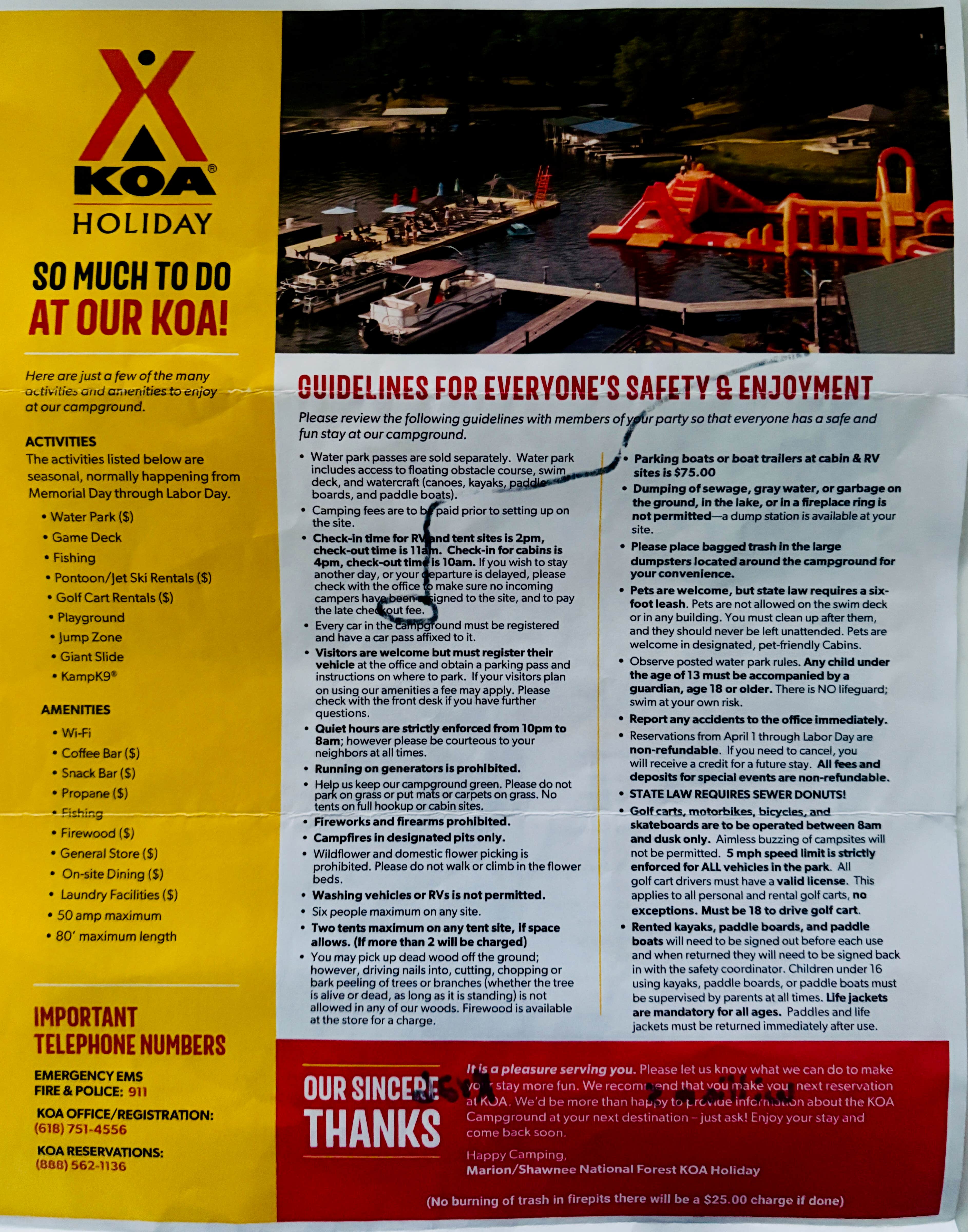 Marion/Shawnee National Forest KOA Holiday