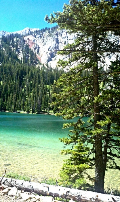 Love the color of the lake!!