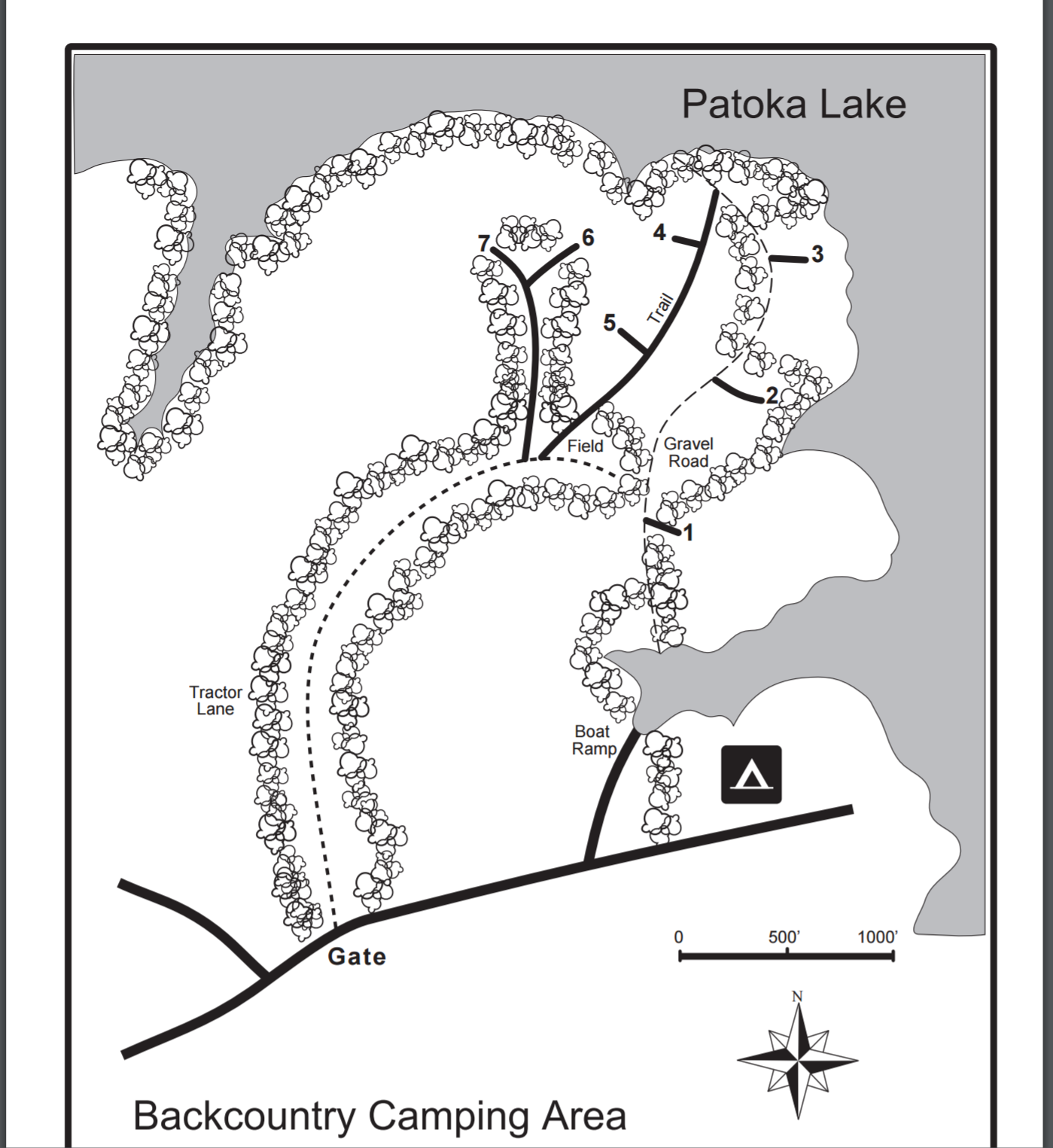 Patoka Lake Campground Map
