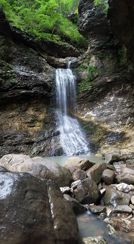 Waterfall near Cobbs Cave