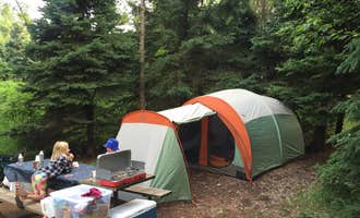 Camping near Shipwreck Creek Campground — Split Rock Lighthouse State Park: Gooseberry Falls State Park Campground, Beaver Bay, Minnesota