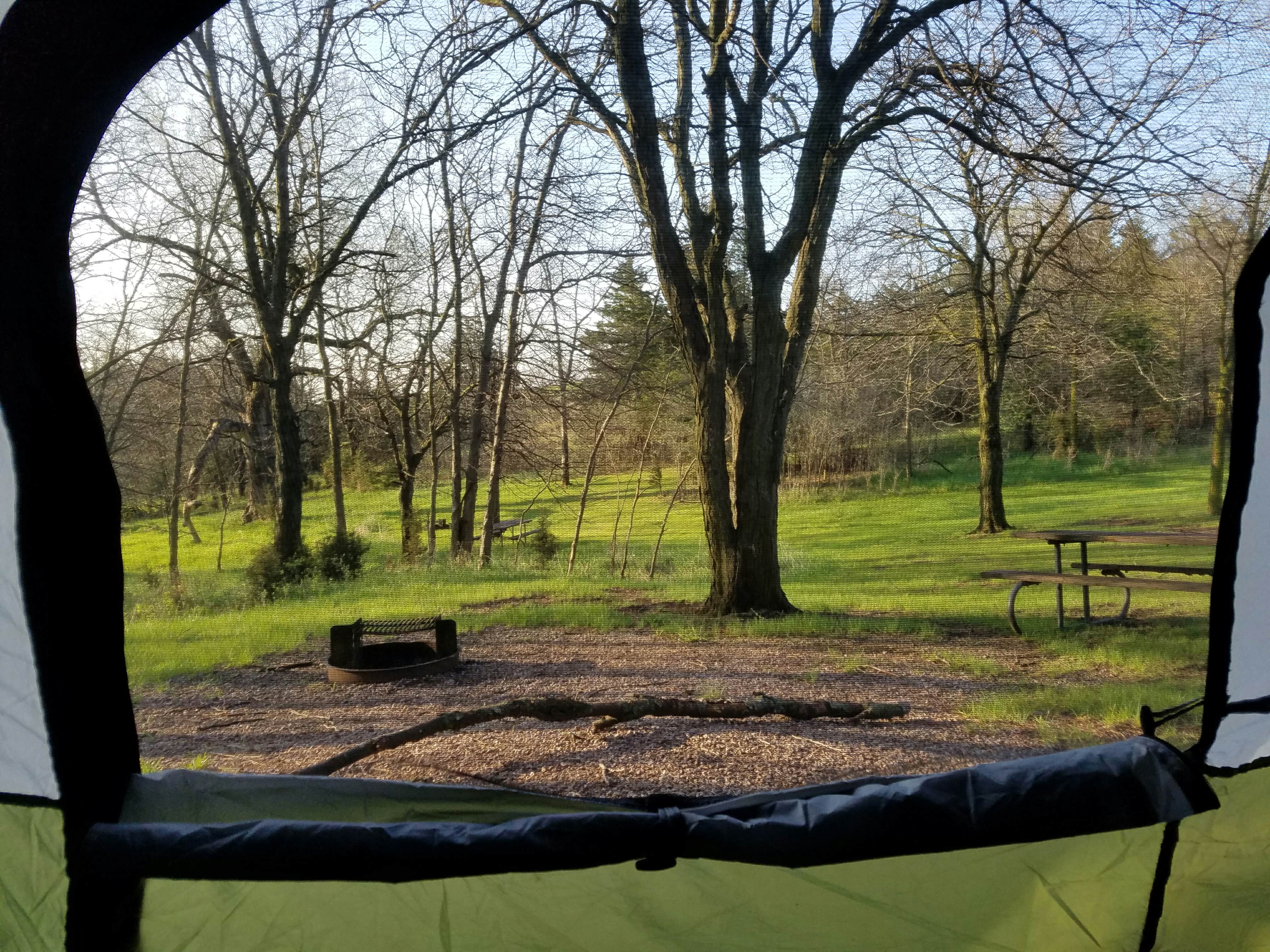 Camper-submitted photo at Tent Camping Area — Niobrara State Park near Niobrara, NE