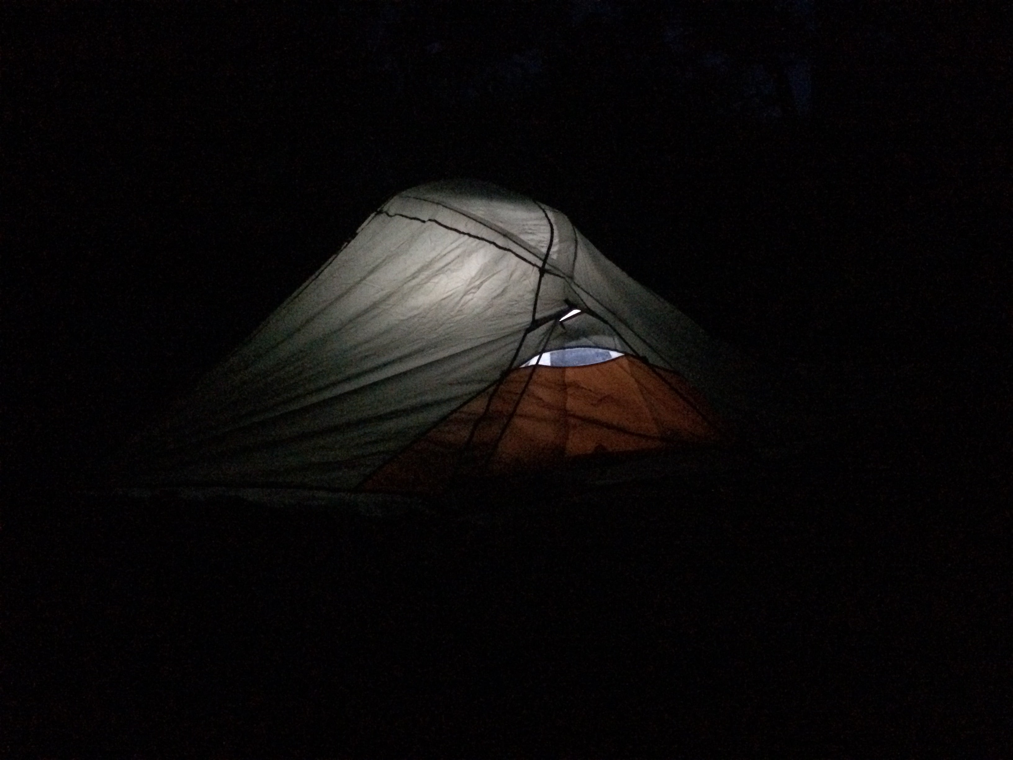 Campsite at night 