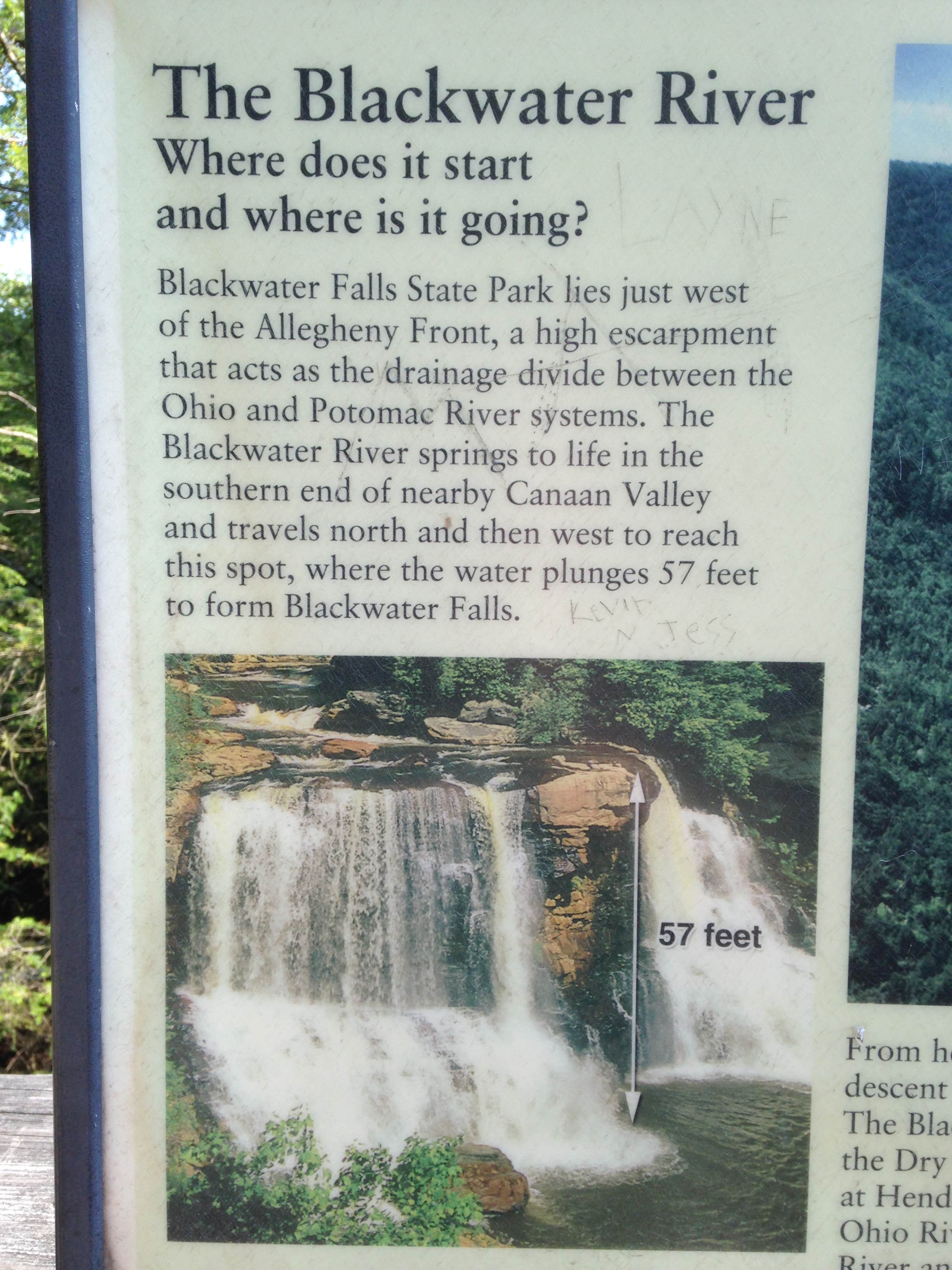 Camper-submitted photo at Blackwater Falls State Park Campground near Glady, WV