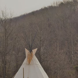 Tipi. Camping. Yes.