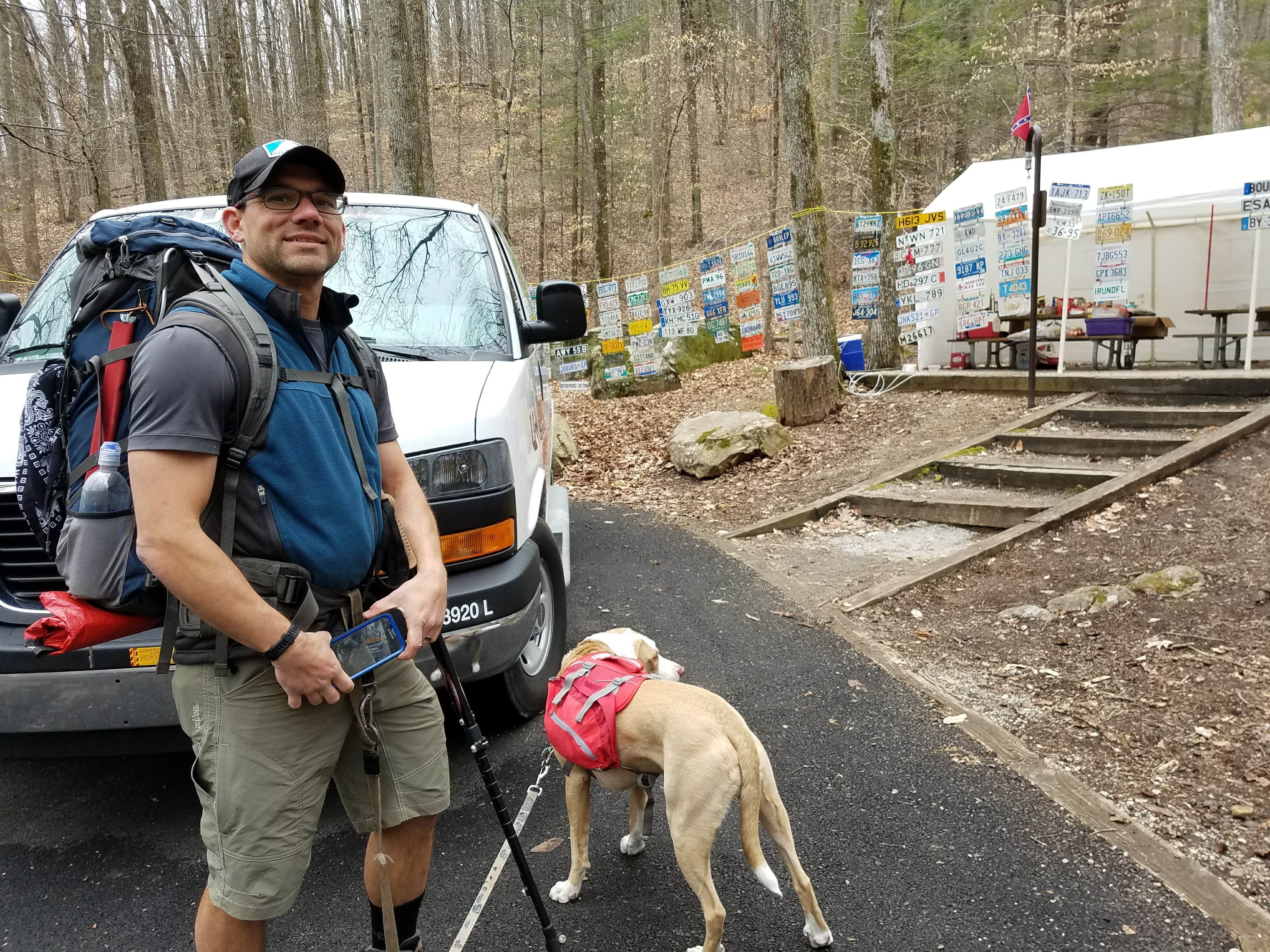 Sarah E.'s photo of camping with pets at Frozen Head State Park Campground near Kingston, TN