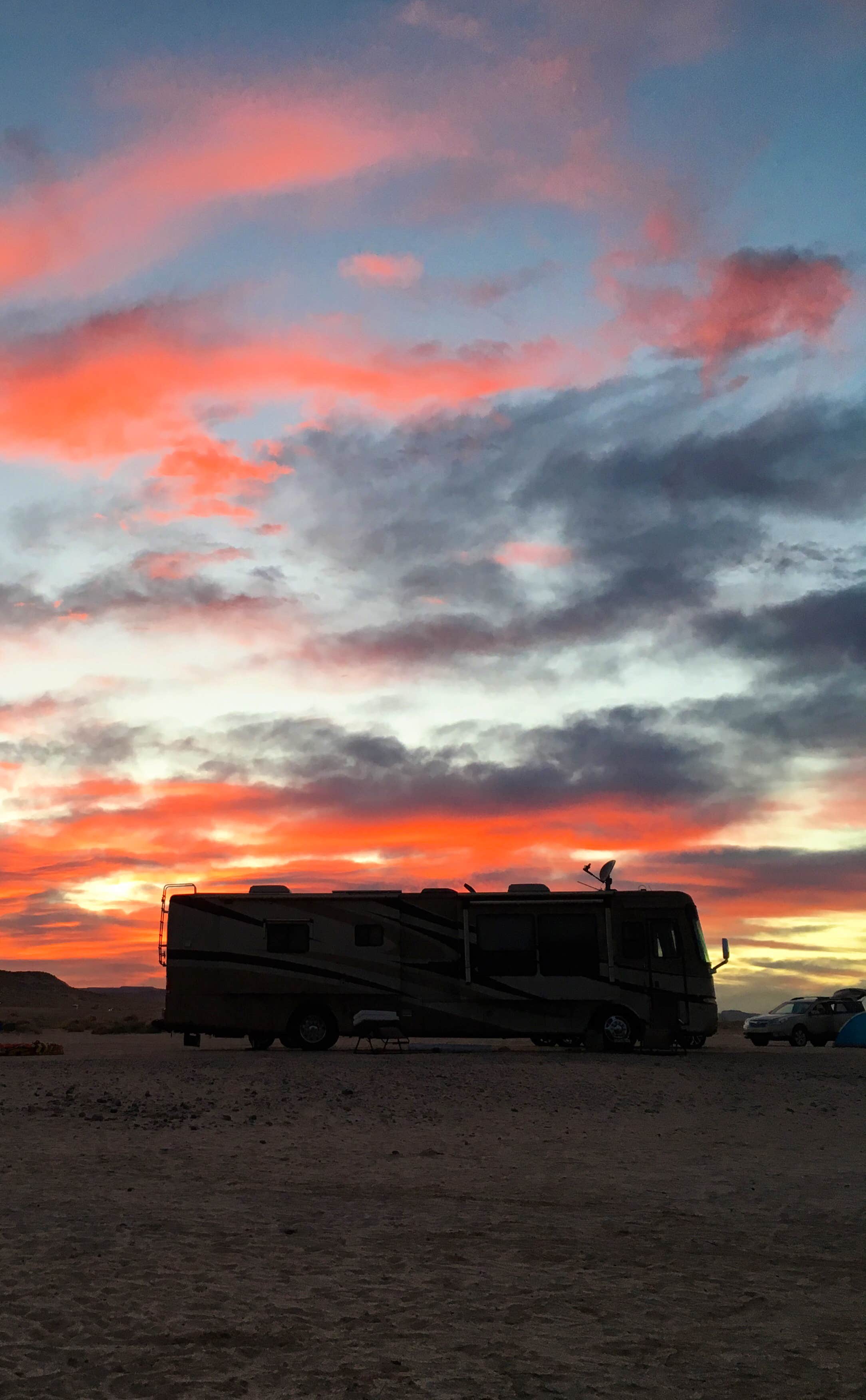 Jake J.'s photo of rv camping at Lone Rock Beach Primitive Camping Area — Glen Canyon National Recreation Area near Lake Powell, UT