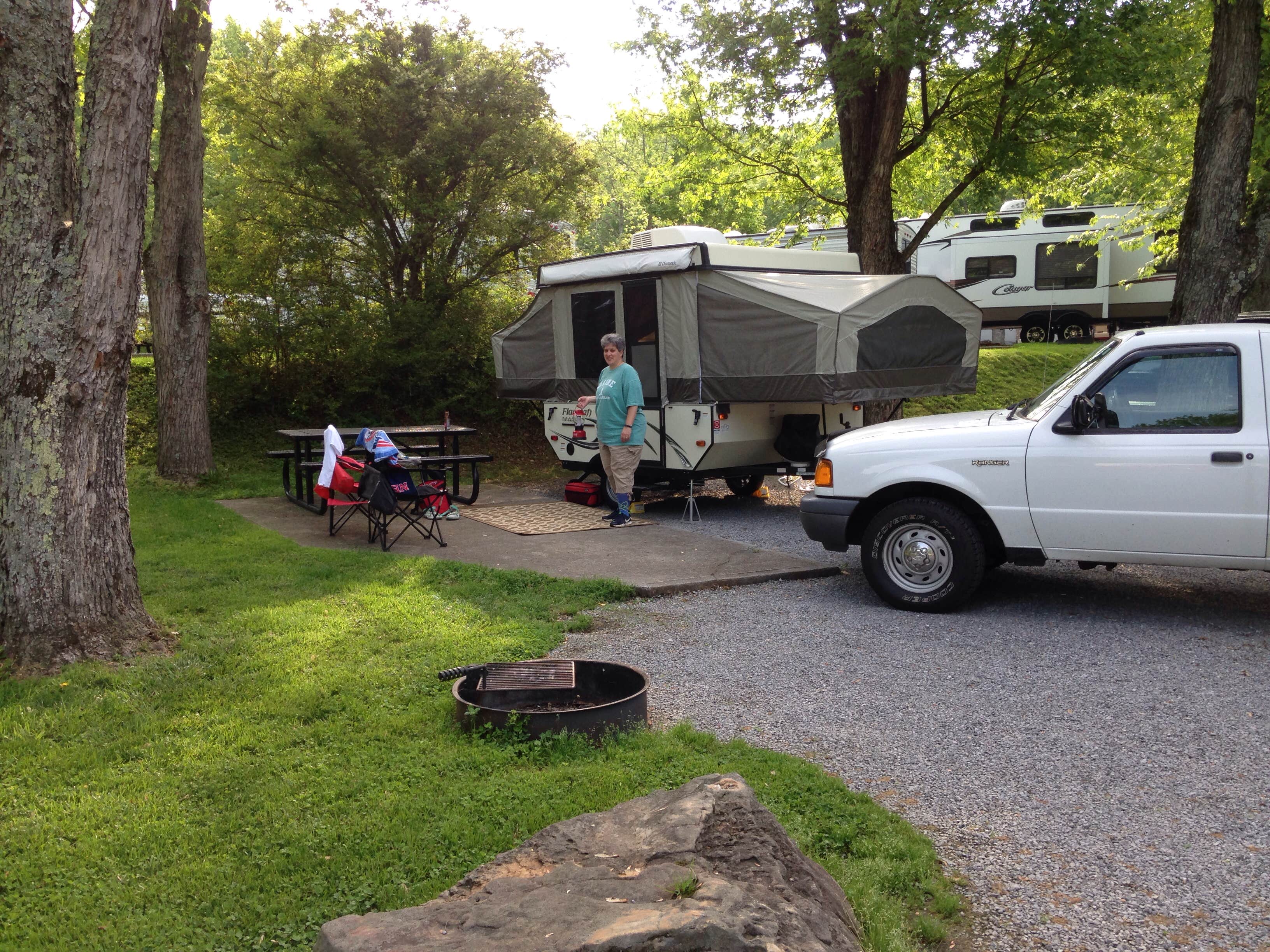 Karen R.'s photo of rv camping at Riveredge RV Park near Gatlinburg, TN