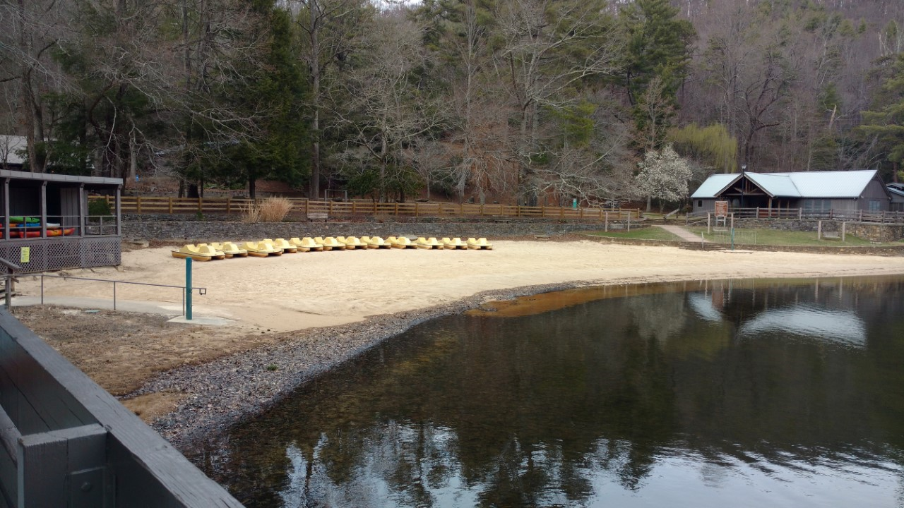 Kelly W.'s photo of glamping accommodations at Vogel State Park Campground near Nantahala National Forest