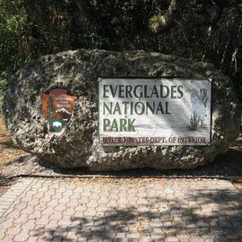 Everglades National Park Entrance. There are multiple entrances to the park (that are not connected). This was one of them.