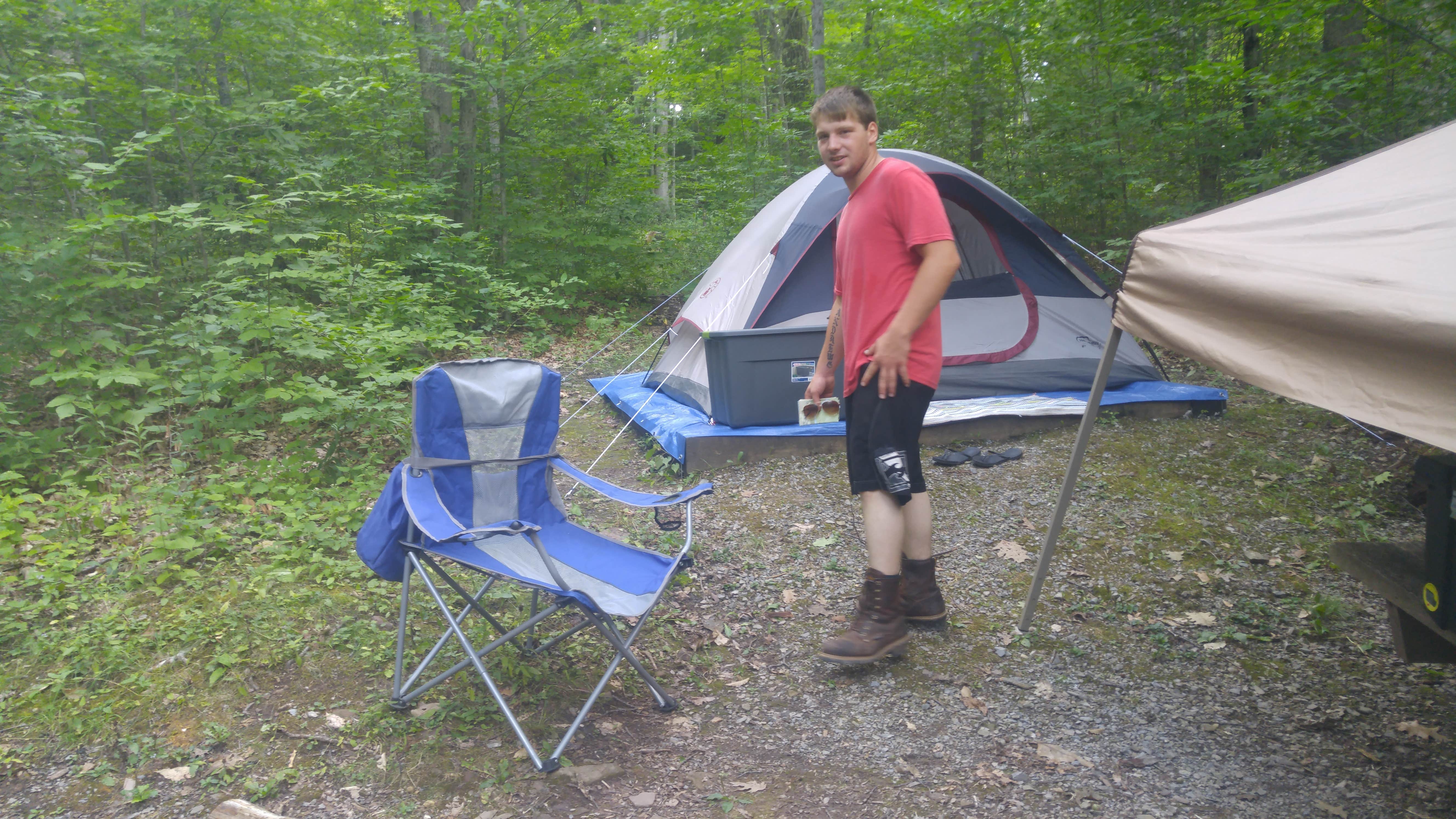 Heather D.'s photo of tent camping at Colton Point State Park Campground near South Williamsport, PA