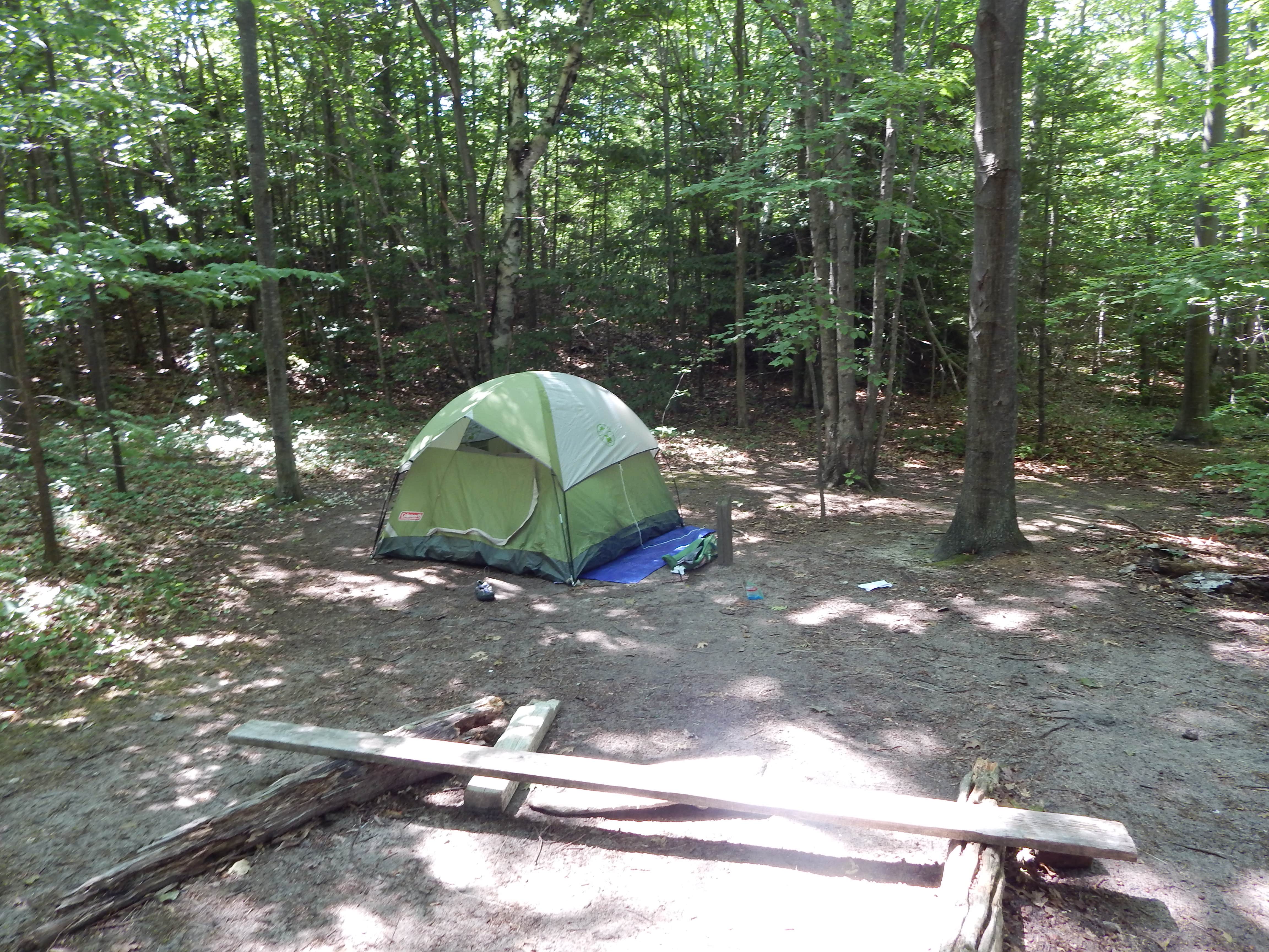 Nona A.'s photo of tent camping at South Manitou Island Group near Kingsley, MI