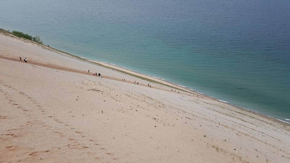 sandy sleeping bear dunes camping trip