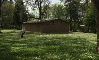 Corinna B.'s photo of glamping accommodations at Champoeg State Heritage Area Campground near Jefferson, OR