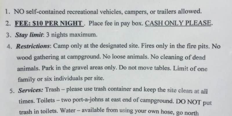 Camper submitted image from Kemmerer Tent Park