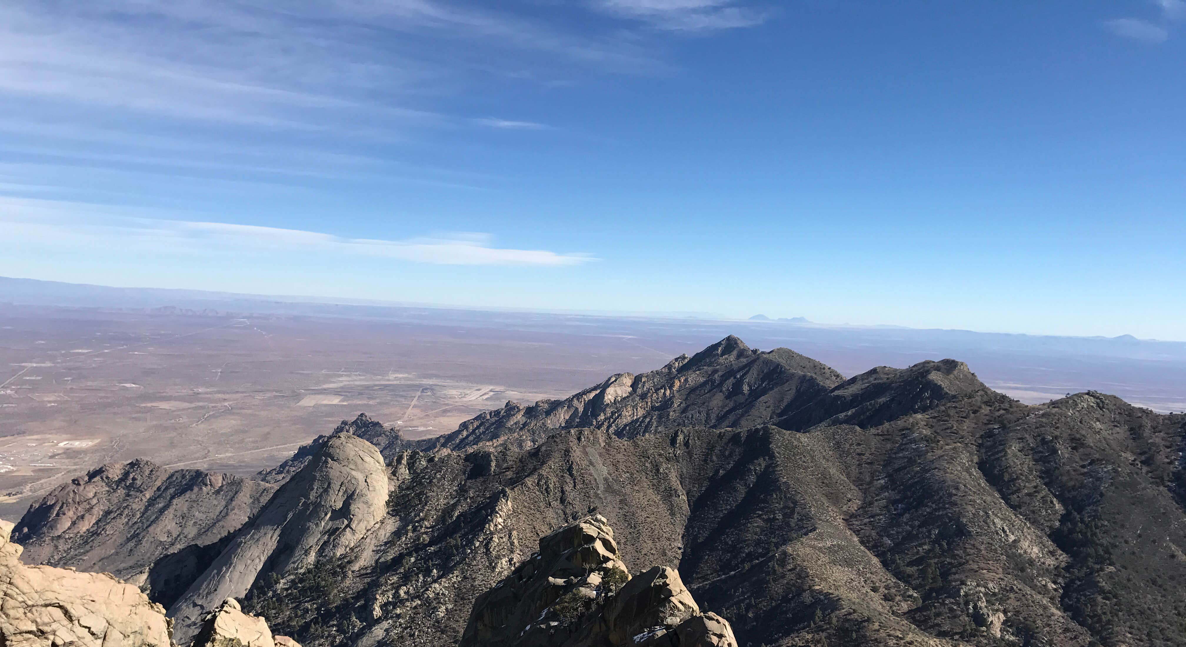 Scenic View in Aguirre Spring Recreation Area and Campground Near White Sands NP