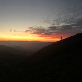 The sunset view as you hike into the campground, one of our favorite set along the PCT