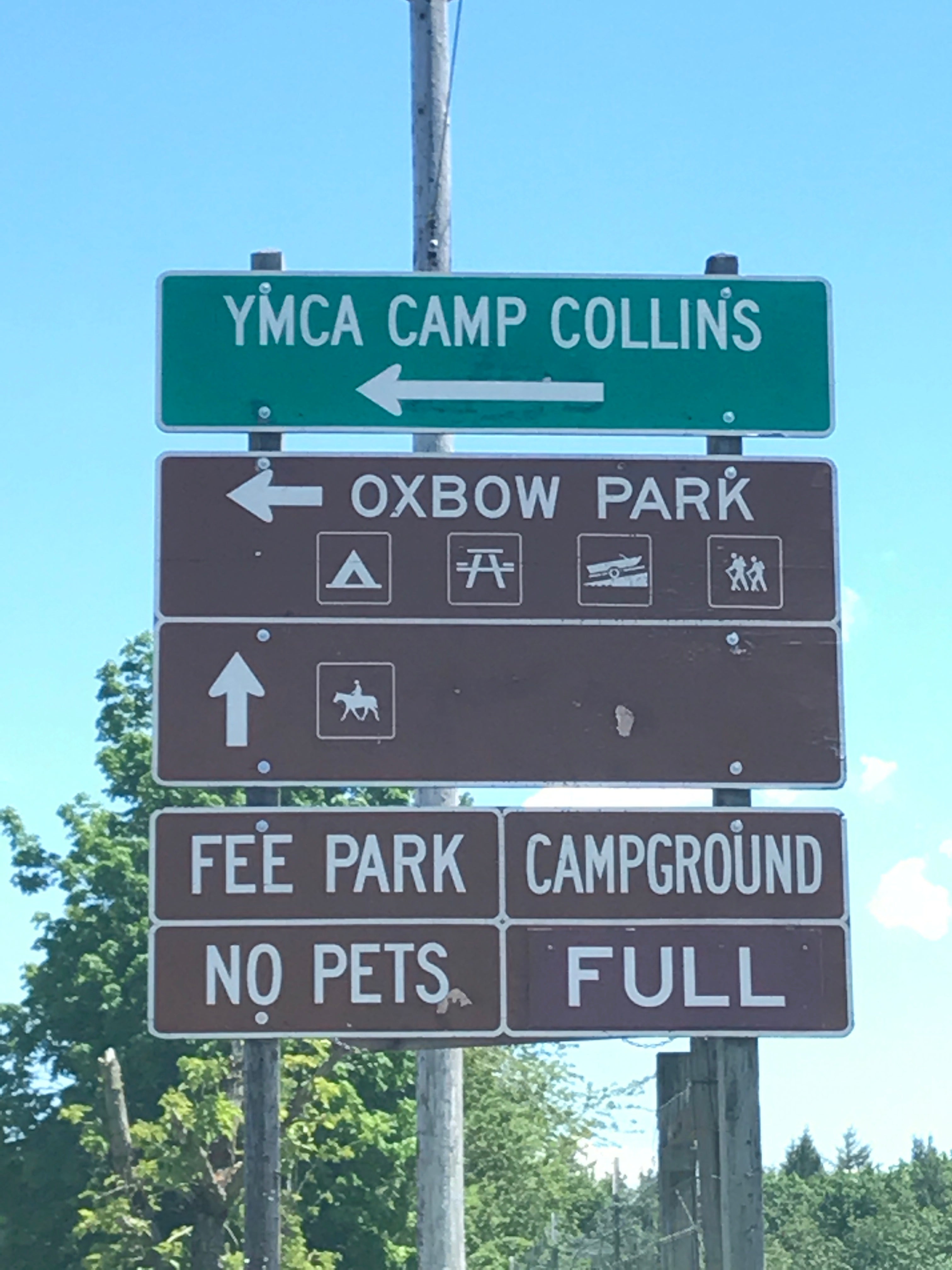 All the campground signs said full, but there was still space for walk up sites when I arrived at the site.