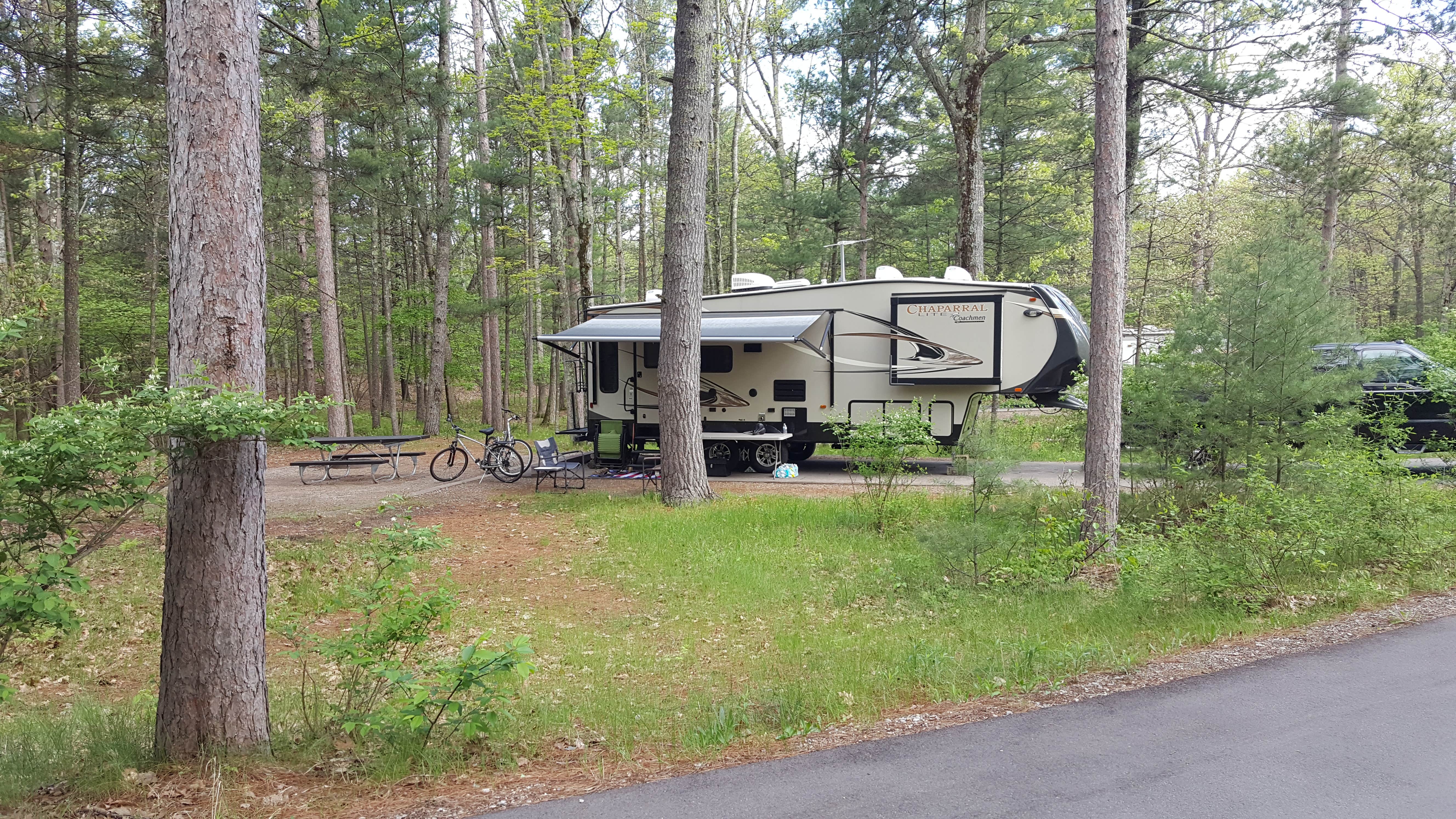 Stephanie C.'s photo of rv camping at Platte River Campground — Sleeping Bear Dunes National Lakeshore near Glen Arbor, MI