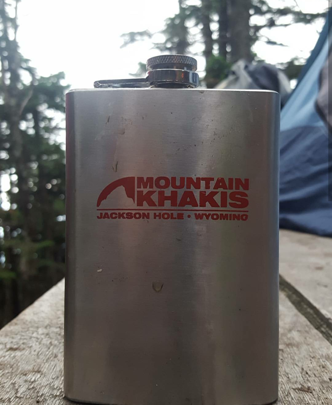 Getting to use my flask from winning the mountain khakis contest!