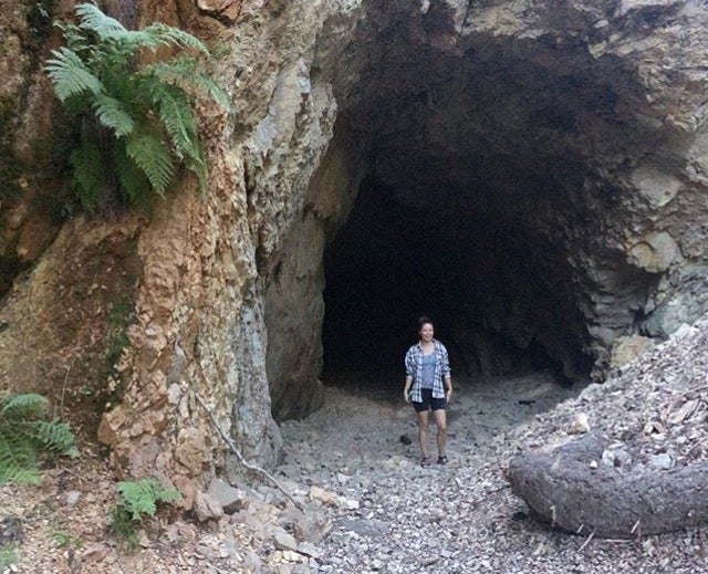 This cave leads all the way THROUGH the mountain. 
