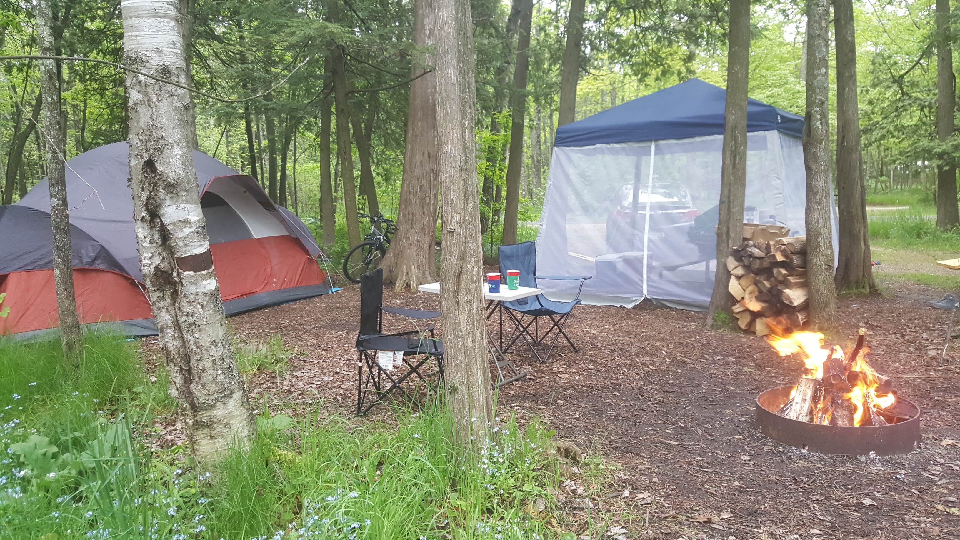 Camper-submitted photo at South Nicolet Bay Campground — Peninsula State Park near Sister Bay, WI