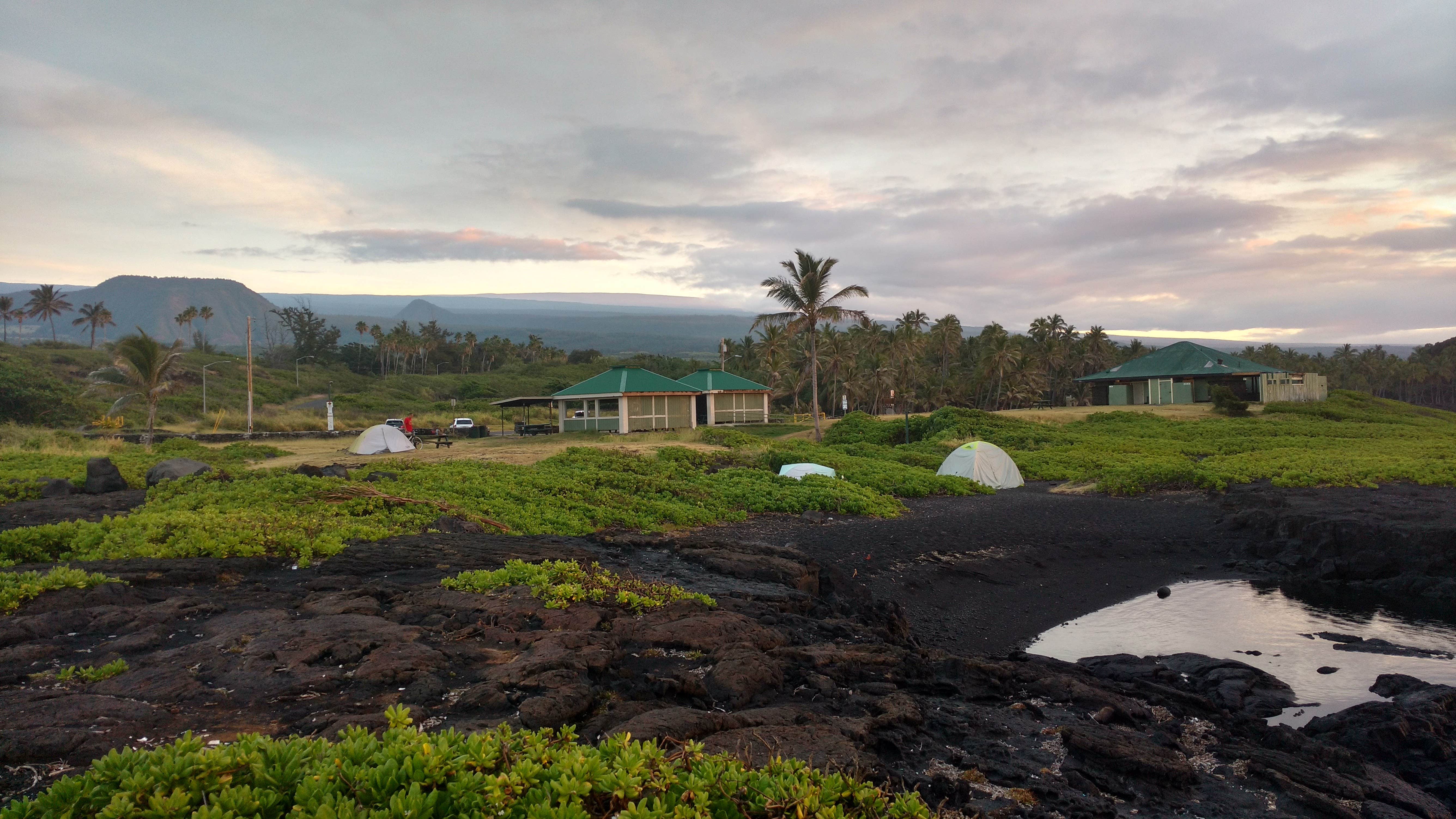 Camper-submitted photo at Punalu`u Beach Park near Hawaii Volcanoes National Park