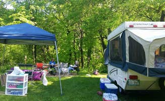 Kim C.'s photo of glamping accommodations at White Pines Forest State Park Campground near Stockton, IL
