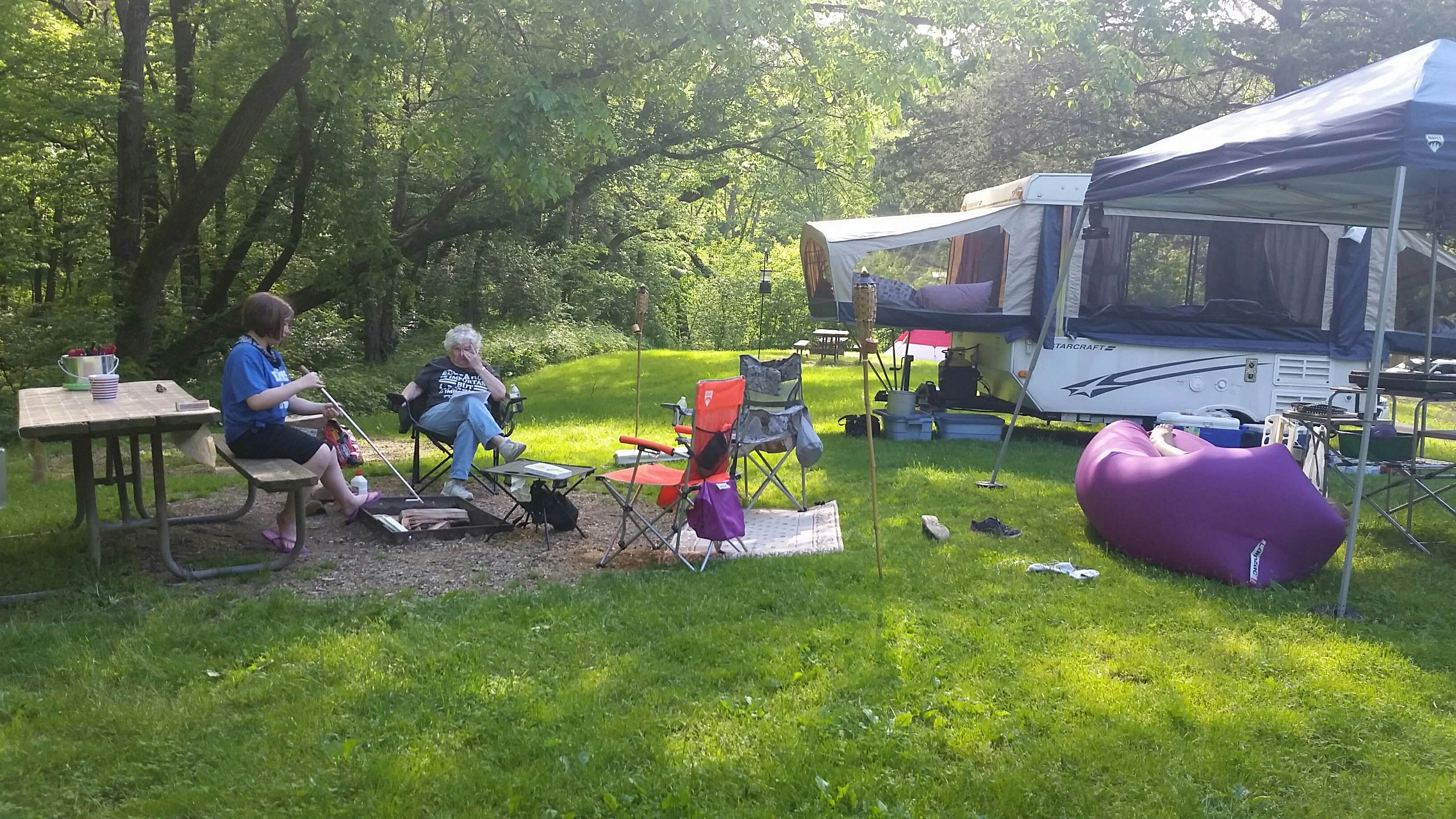 Camper submitted image from White Pines Forest State Park Campground - 1