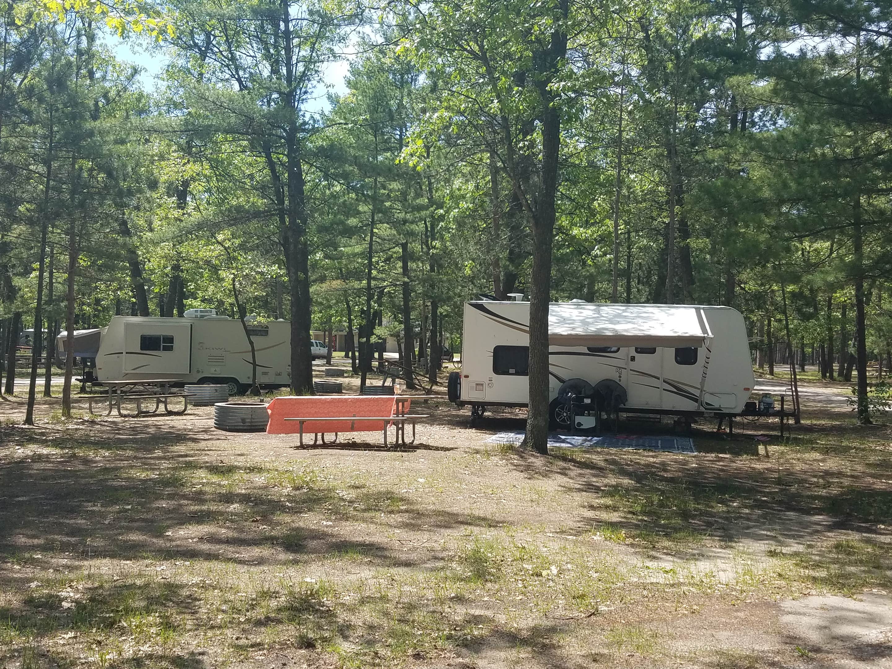 Nancy W.'s photo of rv camping at Traverse City State Park Campground near Glen Arbor, MI