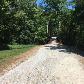 This shows the old iron bridge over the Chariton River at Site G.