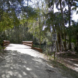 Bridge to camping area