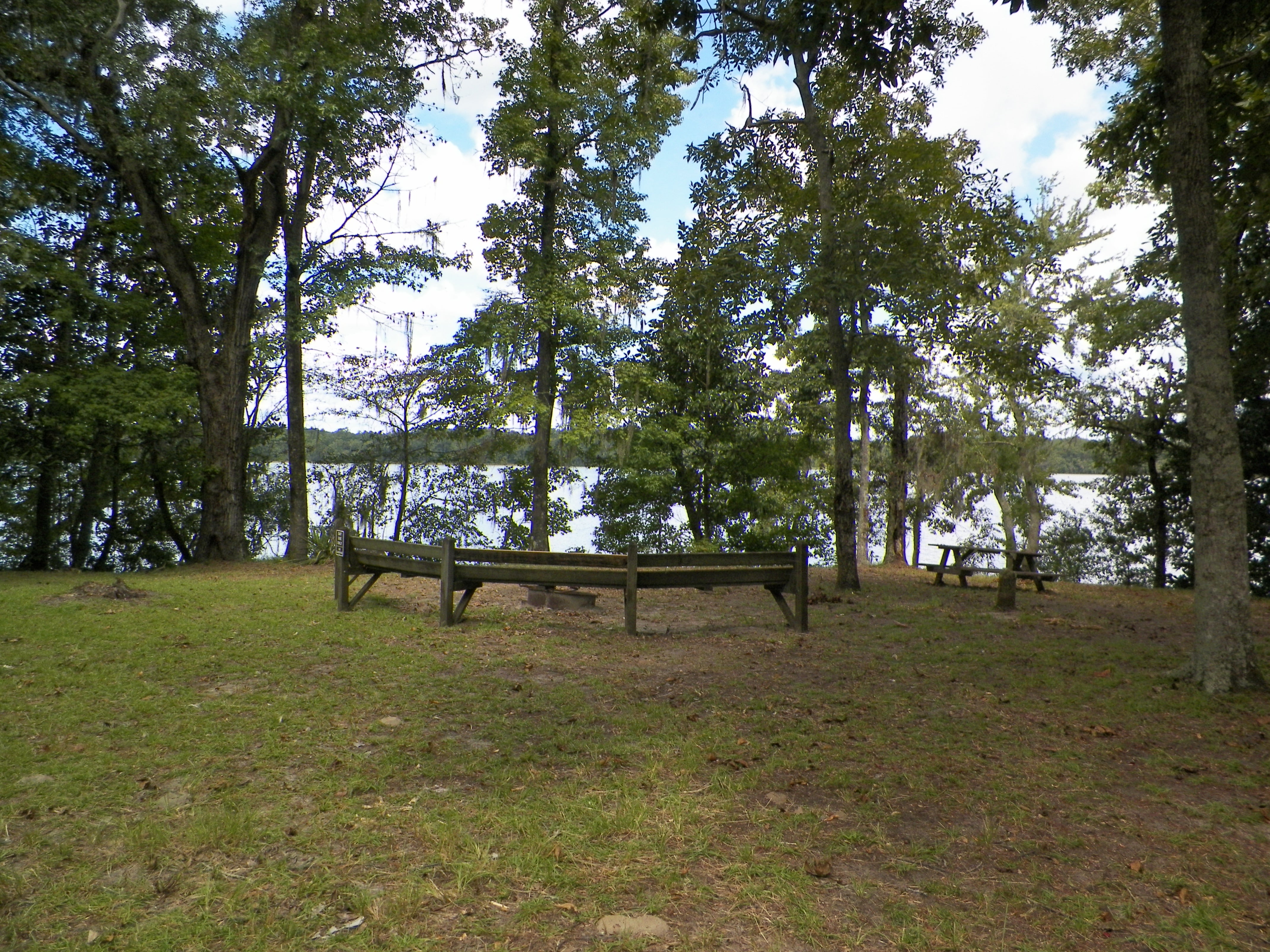 Fire pit and benches overlooking the lake - Center Loop - lakeside